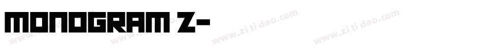 MONOGRAM Z字体转换